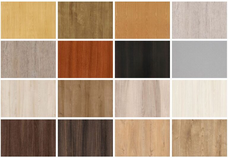 different colours of melamine boards